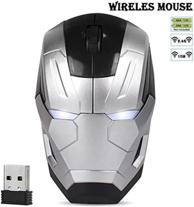 Alt view image 4 of 5 - Wireless  Gaming  Gamer Computer Mice Button Silent Click 1000/1200/1600DPIAdjustable Computer