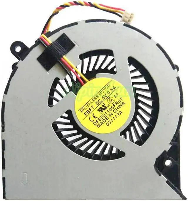 Alt view image 2 of 3 - Laptop CPU Cooler For Toshiba Satellite C850 C855 C875 C870 L850 Heatsink cooling system Fan DFS501105FR0T FBFT 14mm 3pin