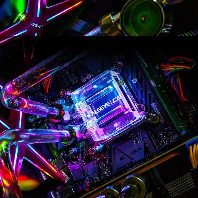Alt view image 5 of 5 - XTREME PC Case DIY Water Coolling 240mm Adjustable RGB ASUS Sync Gigabyte RGB FUSION Support LGA 115x/AM2/AM3/AM4