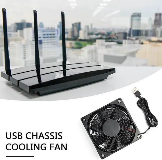 Alt view image 3 of 5 - 5V USB Computer Case Chassis Cooling Fan Wireless Router Set-top Box Silent Mute Radiator Cooler for all kinds of router TV PC