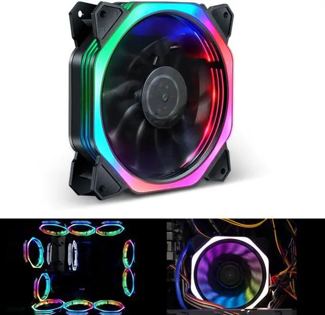Main image of 4 Pin 120mm Fan PC Computer Cooling Fan Cooler DC 12V Quite Laptop Heatsink Fan for CPU 120*120*25mm High Quality