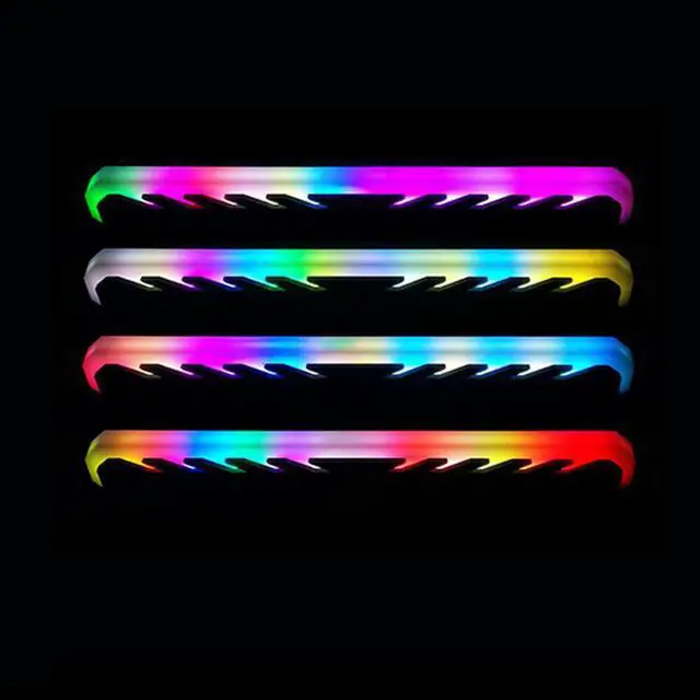 Alt view image 3 of 5 - Case Fan Cooler Colorful RGB Light Memory RAM Cooler Heat Sink Cooling Vest Radiator for DIY PC Computer Cooling Fan Cooler