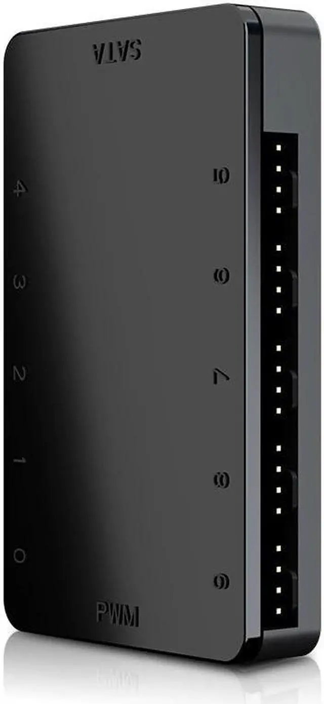 Alt view image 2 of 5 - 1 to 10 4PIN SATA PWM CPU Cooler Case Cooling Fan Cable Hub Splitter Adapter Magnet adsorption