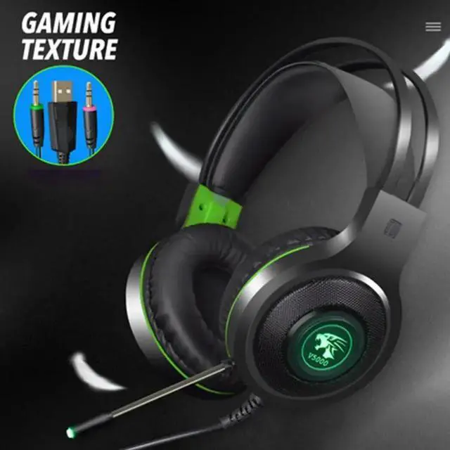 Alt view image 2 of 5 - Wired Gaming Headset Headphone With 7.1 RGB USB 3.5mm Headphone For PC Gaming Headphones stereo
