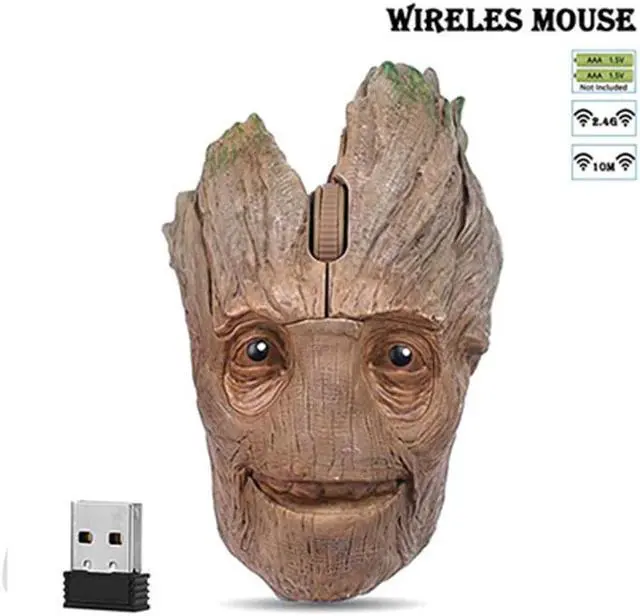 Alt view image 2 of 5 - Wireless  Gaming  Gamer Computer Mice Button Silent Click 1000/1200/1600DPIAdjustable Computer
