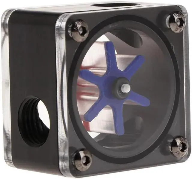 Alt view image 3 of 5 - 3 Way Water Cooling Flow Meter Indicator For PC Water Cooling System G1/4 Thread