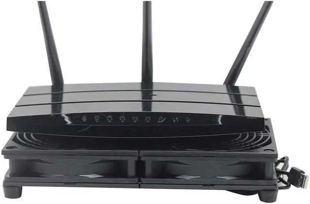 Alt view image 3 of 5 - fan Router Cooling Fan DIY PC Cooler TV Box Wireless Quiet DC 5V power 120mm fan Protective net Silent