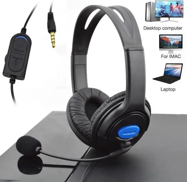 Alt view image 5 of 5 - Headsets 3.5mm Wired Game Headphones with Light Mic Stereo Earphones for PC Computer Gamer Laptop PS4 New X-BOX