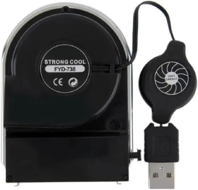 Alt view image 3 of 5 - Laptop PC Cooler Exhaust Cooling Fan Heat Dissipation High Performance Fan for Fast Cooling USB Hot Air Extractor