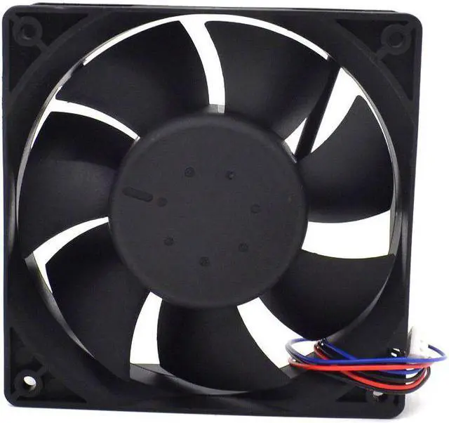 Alt view image 5 of 5 - new Delta AFB1212VHE -F00 signal 120mm 12cm DC 12V 0.90A 3-pin server inverter axial blower cooler cooling fan