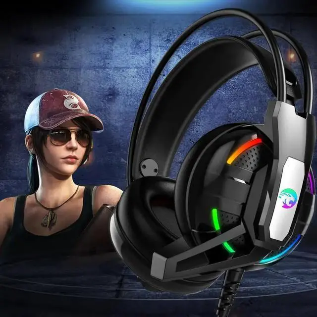 Alt view image 2 of 5 - Gaming Headphone Stereo Earphones Headset Earphones with Microphone for PC Mobile Phone Game Internet cafe