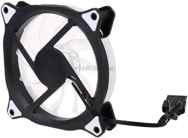 Alt view image 3 of 5 - 1Set 120MM Computer PC Laptop Case Cooling Fan Adjustable RGB LED Light Cooler