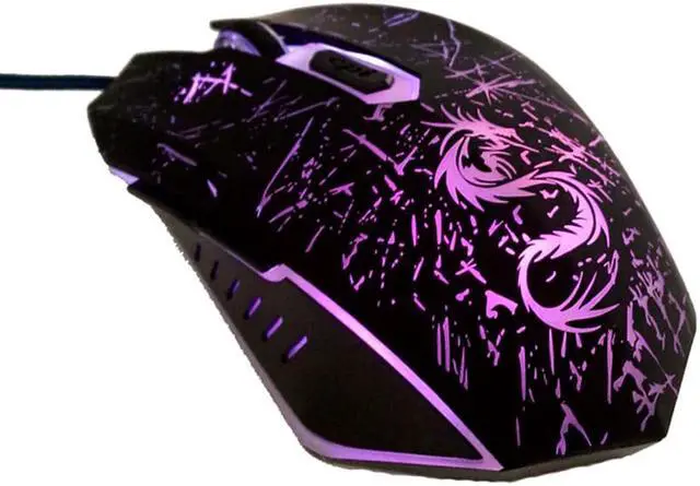 Alt view image 2 of 5 - Wired Gaming Mouse Optical Computer pc notebook laptop DPI Game LED gamer Mice For Dota csgo Gamers souris arc