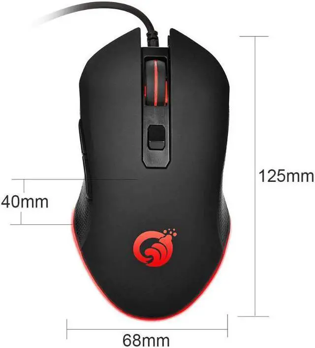 Alt view image 2 of 5 - Sale Wired Mouse Delicate Design G70 Wired RGB Gaming Mouse 6 Buttons 3200DPI Adjustable Optical Ergonomic Mouse Fashion New