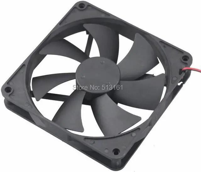 Alt view image 4 of 5 - 14cm 140mm 5V 12V 24V PC Computer Case Fan Laptop CPU Cooling Fan 2PIN USB 140x140x25mm Ball/Sleeve Bearing
