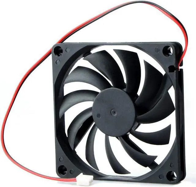 Alt view image 4 of 4 - for Computer Case CPU Cooler 2 Pin Connector Cooling Fan Radiator Computer Accessories CPU Cooling Fans P0.11 80mm