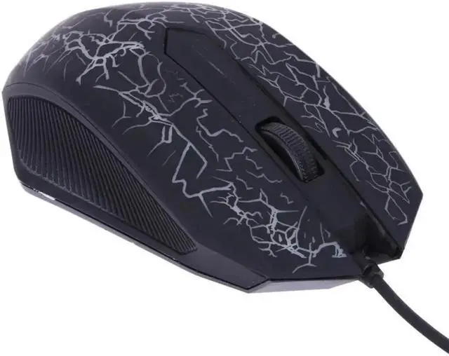 Alt view image 2 of 5 - 2400DPI USB Wired Gaming Mouse 7 Colors LED Backlight Optical Computer Mice Ergonomics For PC Laptop