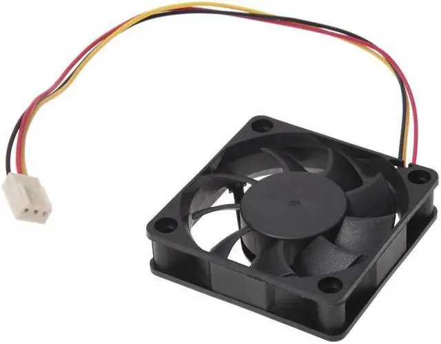 Alt view image 4 of 4 - 60mm 6cm DC 12V 3 Pin Computer Case CPU Cooler Cooling Fan Black 2 Pcs