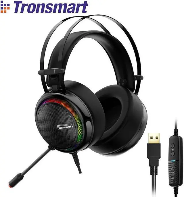Main image of [IN STOCK]  Glary Virtual 7.1 Stereo Sound Gaming Headset with  LED Lighting, USB Port for Nintendo Switch/PS4