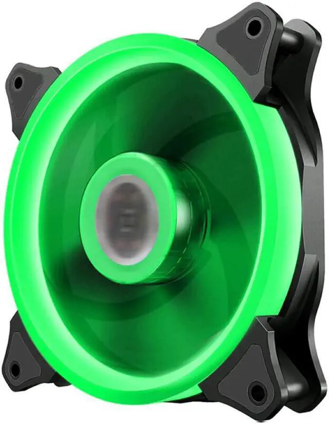 Alt view image 4 of 5 - Computer Cooling Fan 12CM Fan PC Case Fan CoolerCase Glare Red Blue Green White Cooler Fans for Computer Cooler RGB