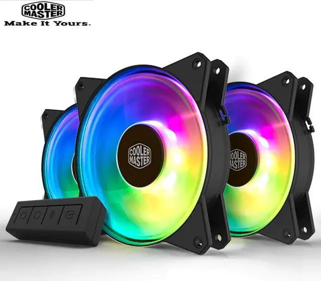 Alt view image 2 of 5 - MF120 ARGB 3in1 12cm RGB Computer Case Fan 120mm CPU Cooler Radiator Water Cooling Replaces Fans With Controller