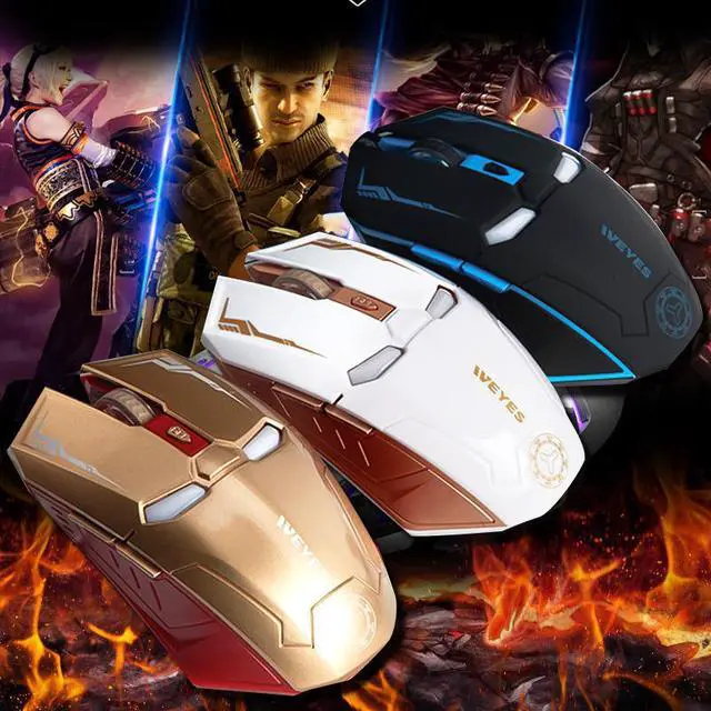 Alt view image 2 of 6 - Wireless Mouse 3d Mini New Arrival Top Fashion Recommend Iron Man Wireless Gaming Gamer Computer Mice