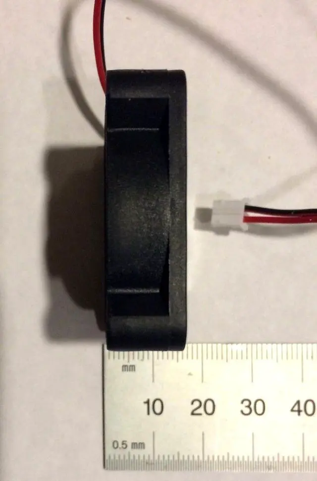 Alt view image 5 of 5 - Quality 12V 2 Pin 40mm Computer Cooler Small Cooling Fan PC Black F Heat Sink ABS Material Mini Size Fans