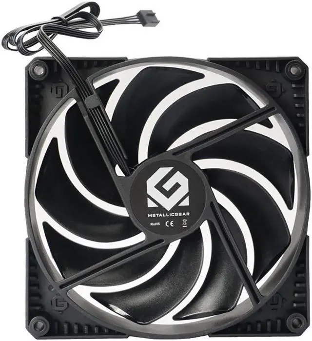 Alt view image 2 of 5 - 120mm Computer Chassis Cooler Fan Heatsink Universal 4Pin PWM PC Case Cooling Radiator for Computer Chassis