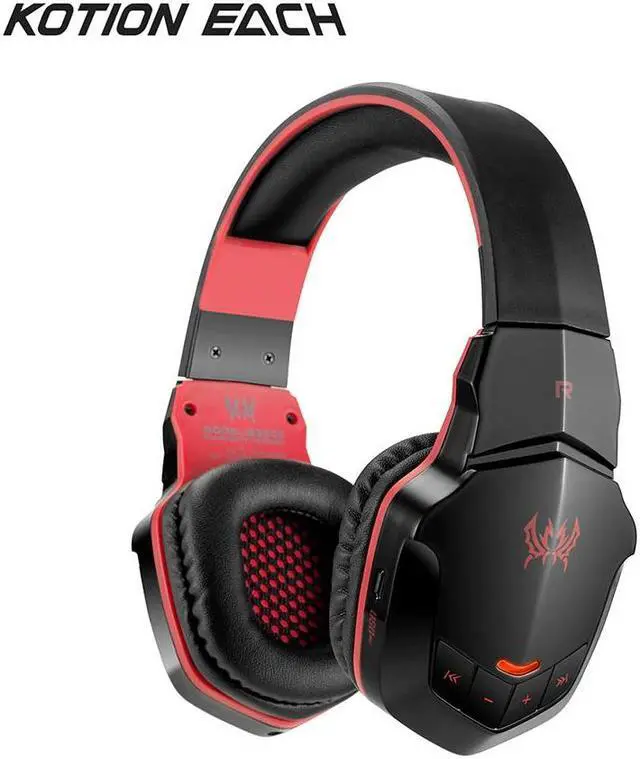 Alt view image 2 of 5 - Gaming Headphones Bluetooth 4.1 Wireless Stereo Headset Earphones with Microphone for Gamer Phones PC Laptop Music Player