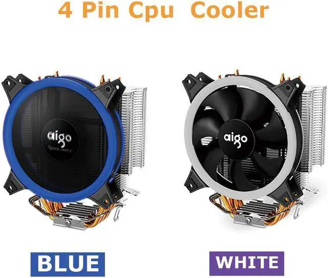Alt view image 2 of 4 - E3 Heatsink 120mm LED CPU fan 4 Tubes Quietly 4 Pin Radiator Cooling PWM Game Cooling Cpu Cooler For Inetel And AMD