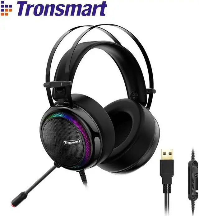 Main image of Glary Gaming Headset PS4 Headset Virtual 7.1,USB Interface Wired PC Headphones for nintendo switch,Computer,Laptop