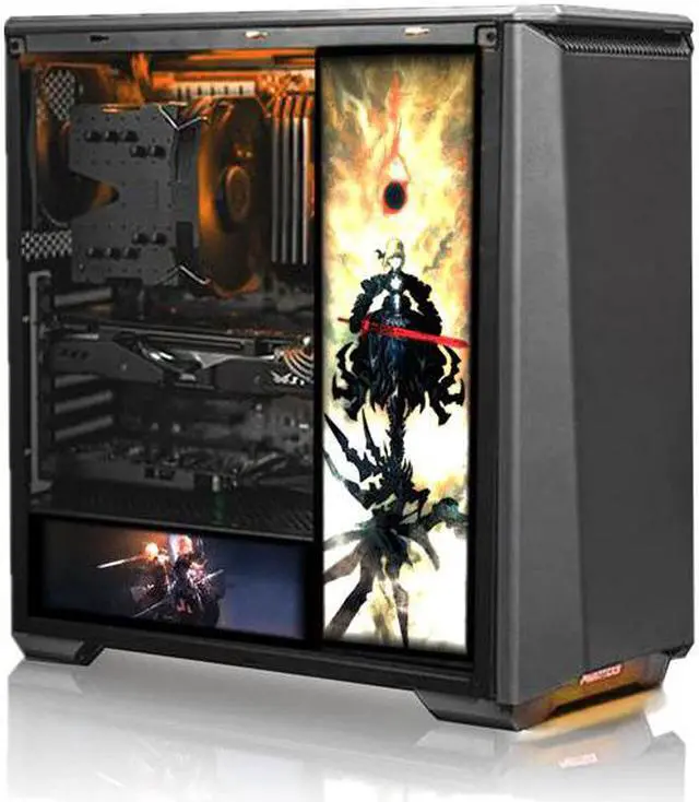 Alt view image 2 of 5 - PC Case Backplate For Case/Graphics Card Side Panel RGB Symphony Light Colorful/RGB/Adressable D-RGB AURA Streamer