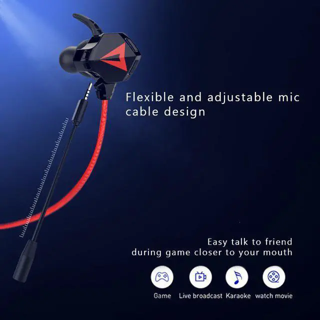 Alt view image 2 of 5 - Headphones for PUBG PS4 CSGO Gamer Gaming Headset 7.1 Surround Sound with Detachable Microphone Earphone for Xbox One