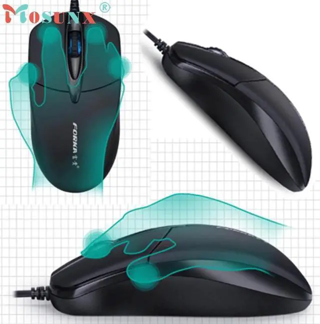 Alt view image 3 of 5 - Raton 3 Button1200 DPI USB Wired Silent Optical Gaming Mice  Professional Design For PC Laptop 18Aug2