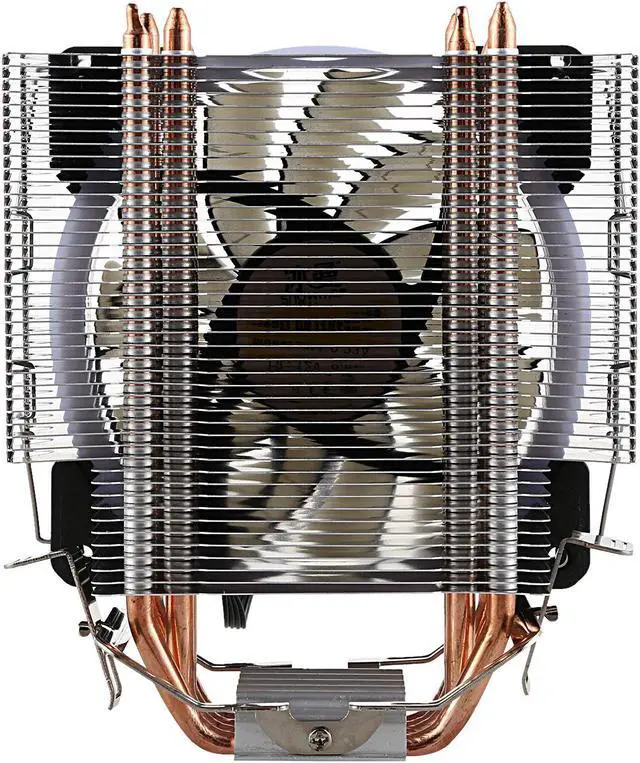 Alt view image 2 of 5 - LED CPU Cooler Master 4 Direct Contact Heatpipes freeze Tower Cooling System CPU Cooling Fan with PWM Fans