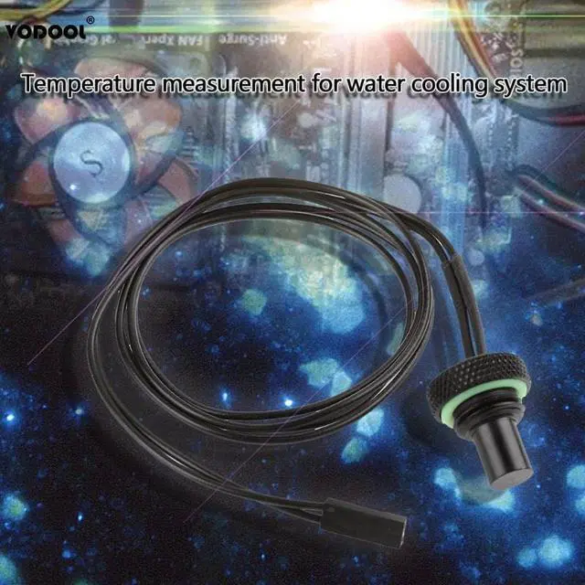 Alt view image 2 of 5 - G1/4 Temperature Measurement Water Stop Sealing Plug TCWD-V1 10K built-in Thermistor Water Cooling PC Computer System