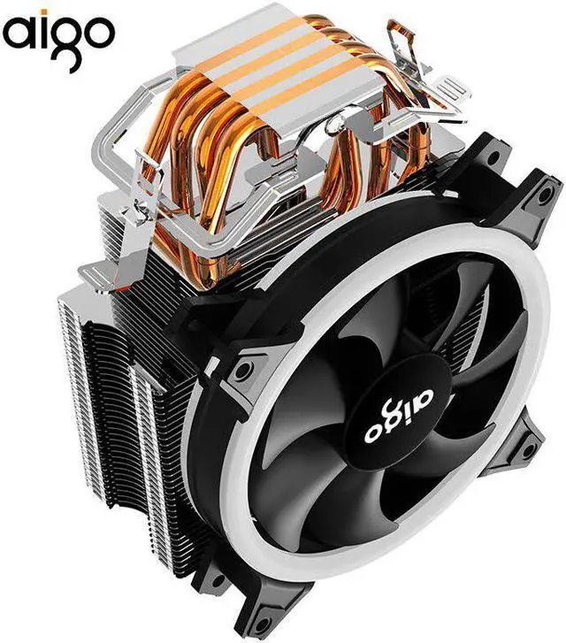Main image of E3 120mm LED CPU  cooler 4 Heatpipes 4 pin  for AMD Intel  775/1150/1151/1155/1156 CPU radiator cooling cooler PC fan quiet
