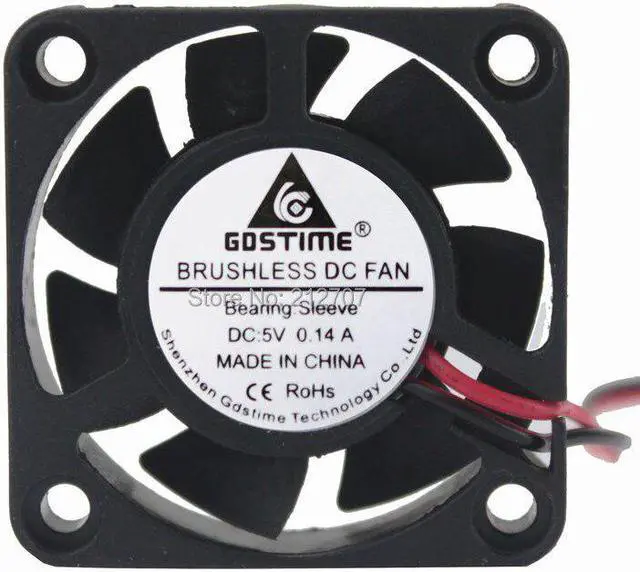 Alt view image 2 of 5 - 20PCS  DC Brushless Cooling Fan Cooler 5V 2Pin 4cm 40mm 40x40x10mm 4010