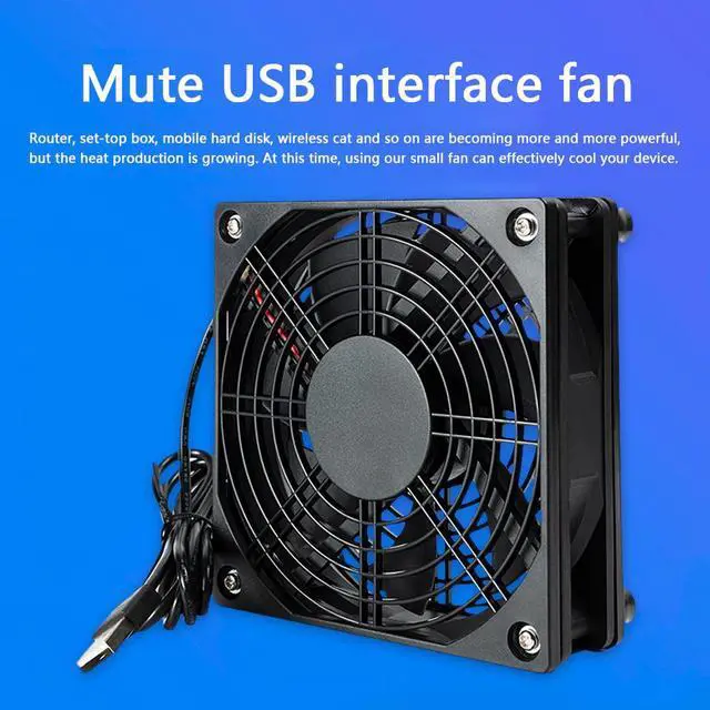 Alt view image 4 of 5 - 5V USB Computer Case Chassis Cooling Fan Wireless Router Set-top Box Silent Mute Radiator Cooler for all kinds of router TV PC