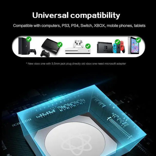 Alt view image 2 of 5 - Gaming Headphones for PS4/Mobile phone Headphones Mic Stereo Supper Bass for  PlayStation 4 PS4 Earphone