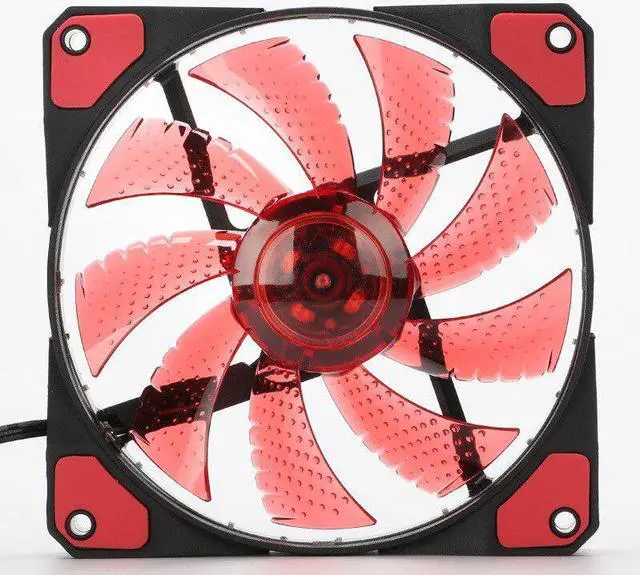 Alt view image 4 of 5 - Heatsink Cooler 120mm PC Computer 16dB Ultra Silent 33 LEDs Case Cooling Anti-Vibration Rubber 12CM  Laptop Accessories