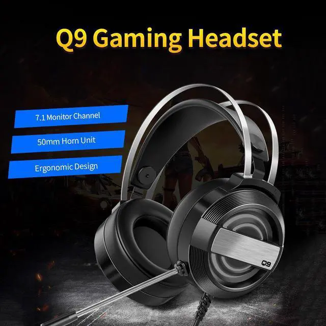 Main image of Headset Wired  Headset with 360° Noise Reduction Microphone  or 7-color Breathing Light Headphone 3.5mm+USB