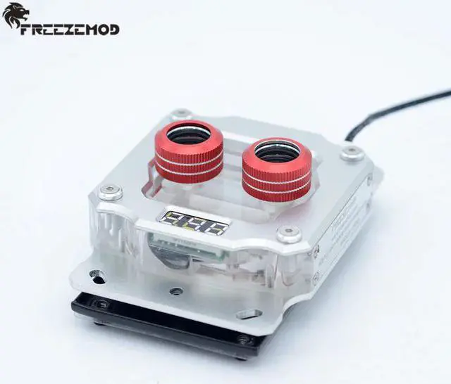 Alt view image 2 of 5 - computer PC CPU AMD AM3 AM4 water cooling block temperature sense motherboard heatsinK 4pin RGB/3pin RBW. UPR-2018