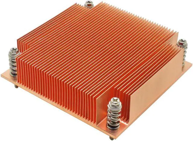 Main image of 1U server CPU cooler copper skiving fin heatsink for Intel 1150 1151 1155 1156 i3 i5 i7 Industrial computer Passive cooling