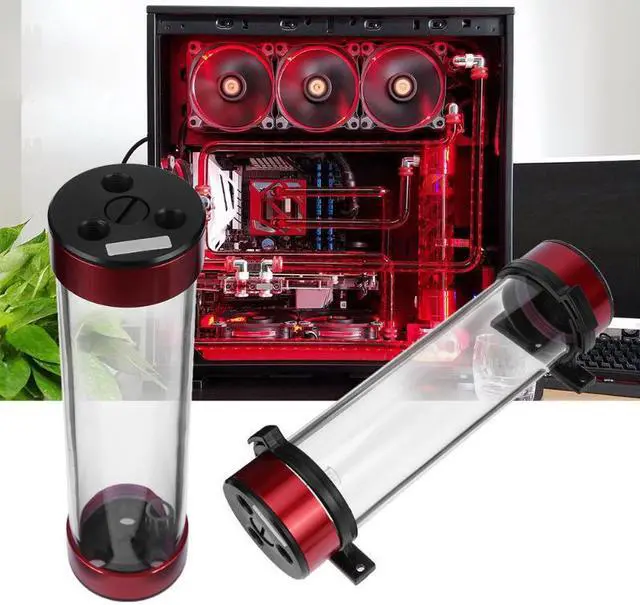 Alt view image 3 of 5 - 234mm Cylinder Water Reservoir Tank G1/4 Thread Liquid Water Cooling Kit Radiator For PC Computer Component Water Cooling System