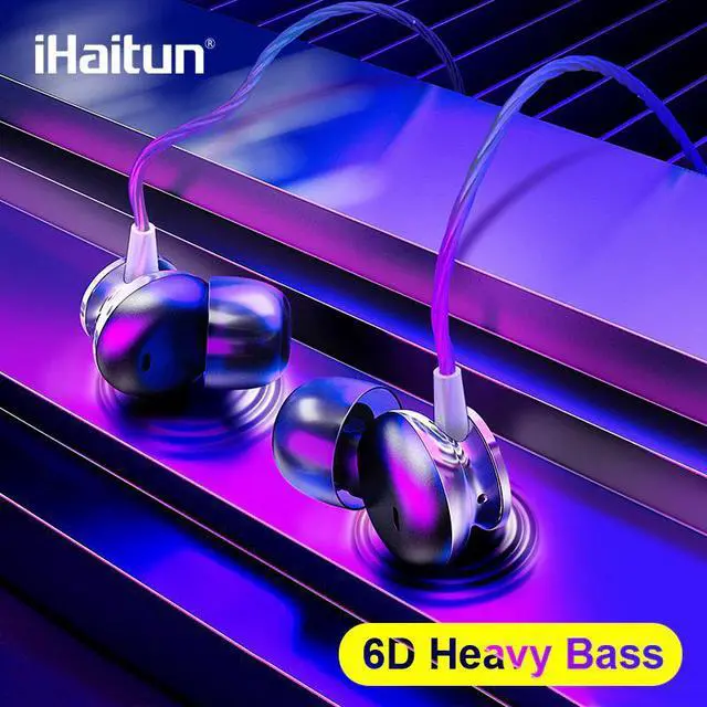 Main image of i True 6D Fone Earbud Earphone Gaming Headset With Microphone Volume In-Ear Headphones For Samsung  Redmi
