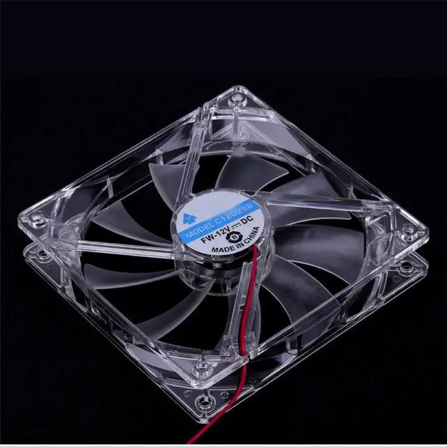 Main image of Fan PC Computer Fan Quad 4 LED Light 120mm 12V PC Computer Case Fan Quiet Molex Connector Easy Installed Fan