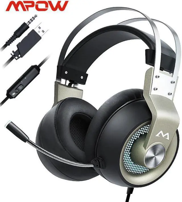 Main image of EG3 Pro Gaming Headphones For iPad PS4 PC Laptop Tablet Phones 3.5mm Jax & USB Cable Support Volume/Mic Control 50mm Driver