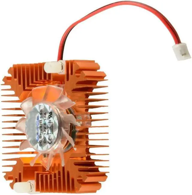 Alt view image 5 of 5 - Sale 55mm 2 PIN Graphics Cards Cooling Fan Aluminum Gold Heatsink Cooler Fit For Personal Computer Components Fans Cooler