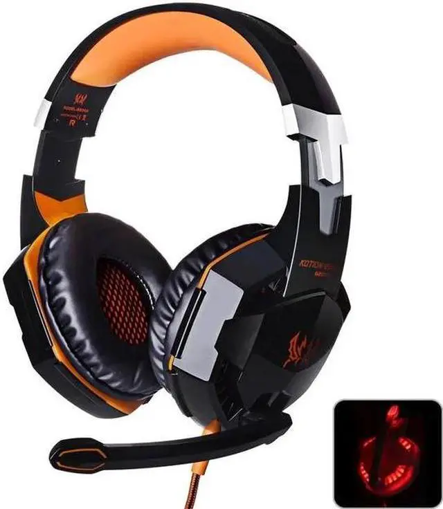 Alt view image 2 of 3 - EACH G2000 Deep Bass Game Headphone Stereo Surrounded Over-Ear Gaming Headset Headband Earphone with Light for Computer PC